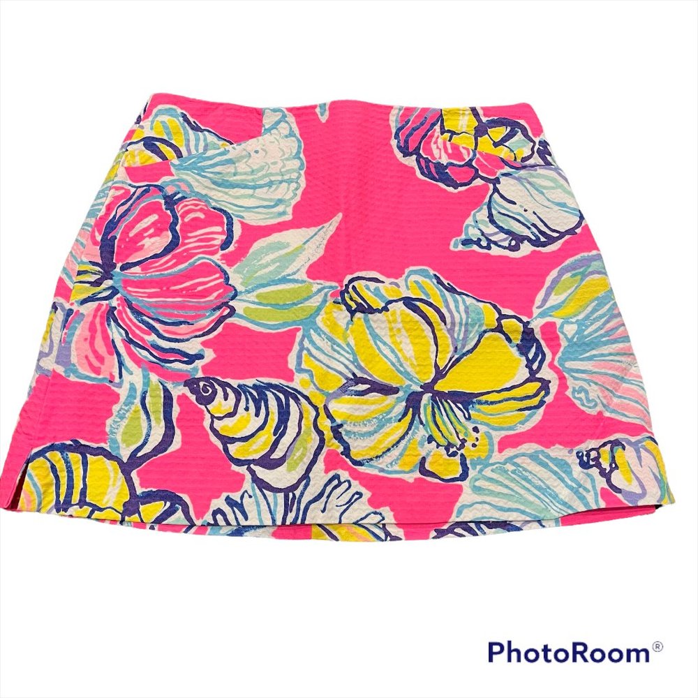 Lilly Pulitzer Skort Skirt Swept By The Tides Size 2